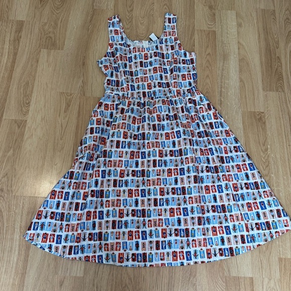 RETROLICIOUS Sunny Days Fit & Flare Dress w Pockets Size XL NWOT - Picture 2 of 9